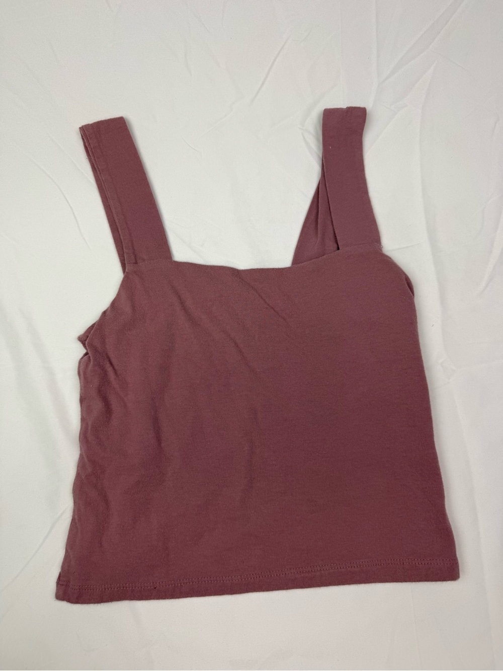 aerie Square-Neck Tank Top in Dusty Rose